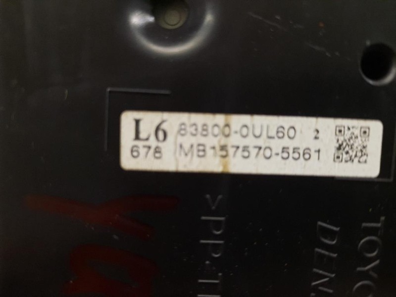 Quadro Strumenti 838000UL60 Toyota Yaris IV 2014