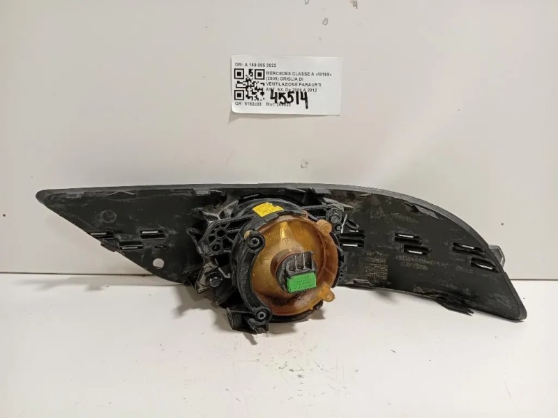 Griglia DI Ventilazione Paraurti ANT SX A1698852922 Mercedes Classe A W169 2008