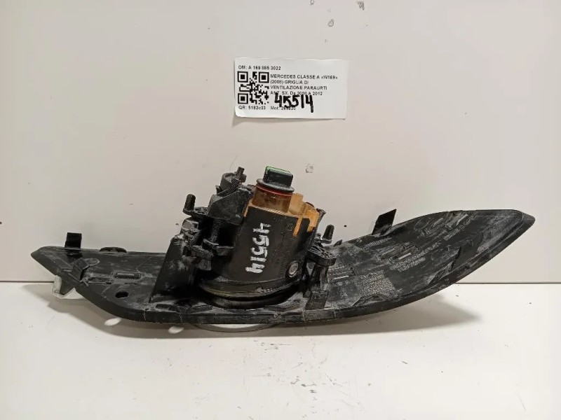 Griglia DI Ventilazione Paraurti ANT SX A1698852922 Mercedes Classe A W169 2008