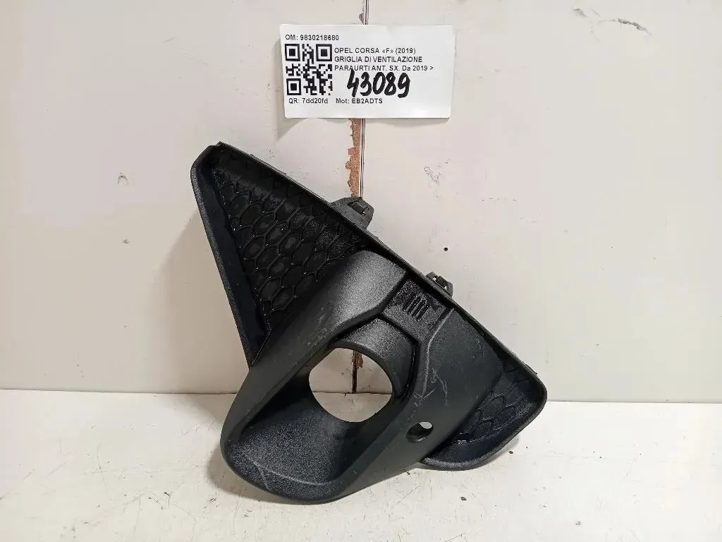 Griglia DI Ventilazione Paraurti ANT SX 9830218680 Opel Corsa F 2019