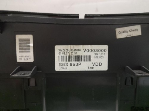 Quadro Strumenti 1K0920853P Volkswagen GOLF V 2004