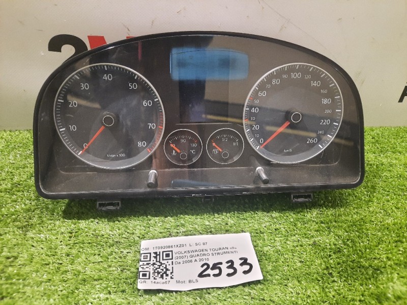 Quadro Strumenti 1T0920861XZ01 Volkswagen Touran II 2007