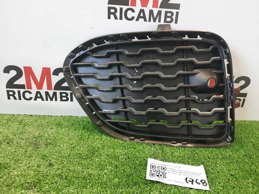 Griglia DI Ventilazione Paraurti INF ANT DX 51118056942 Bmw X3 F25 2014