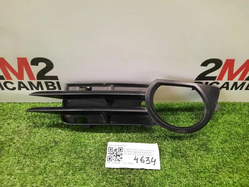 Griglia DI Ventilazione Paraurti INF ANT SX 8P3807682A FENDI FENDINEBBIA CORNICE DX Audi A3 8P1 2004