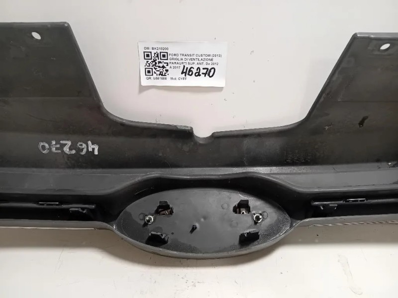 Griglia DI Ventilazione Paraurti SUP ANT BK218200 Ford Transit Custom I 2013