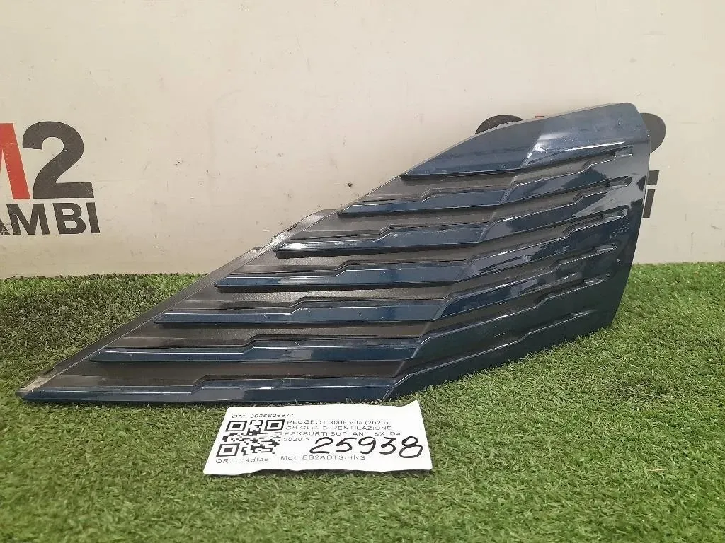 Griglia DI Ventilazione Paraurti SUP ANT SX 9836826977 Peugeot 3008 II 2020