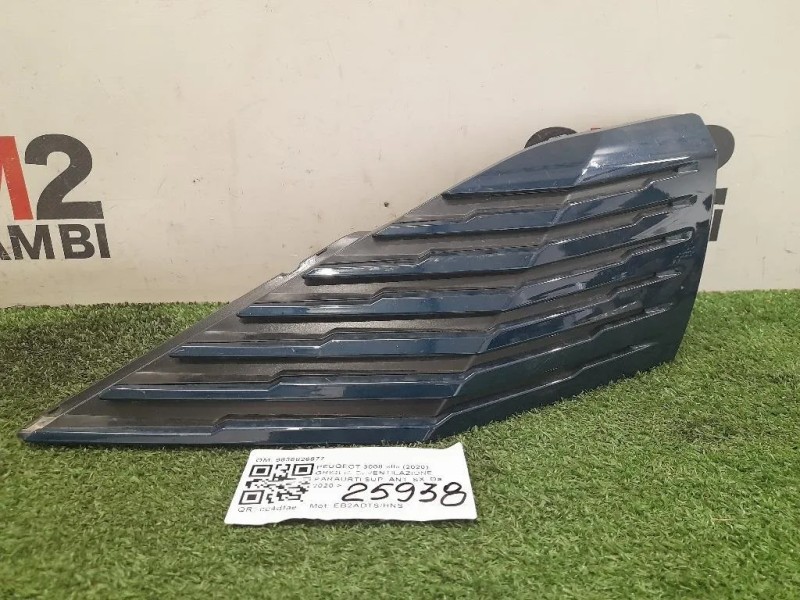 Griglia DI Ventilazione Paraurti SUP ANT SX 9836826977 Peugeot 3008 II 2020