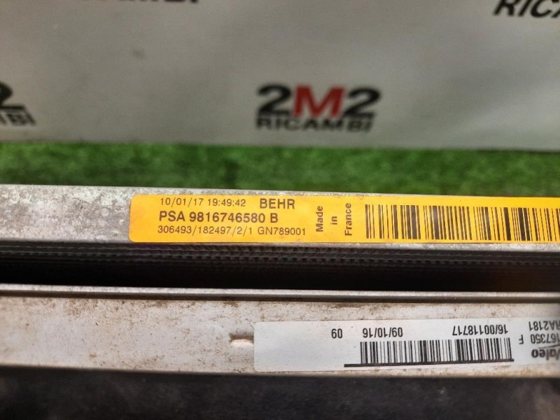 Radiatore Acqua 9675747980 Citroen Jumpy IV 2016