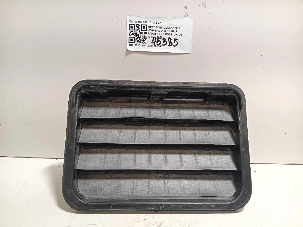 Griglia Parafango POST DX A 166 830 10 42 BOX Mercedes Classe GLE W166 2015