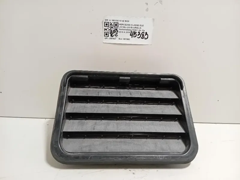 Griglia Parafango POST SX A 166 830 10 42 BOX Mercedes Classe GLE W166 2015