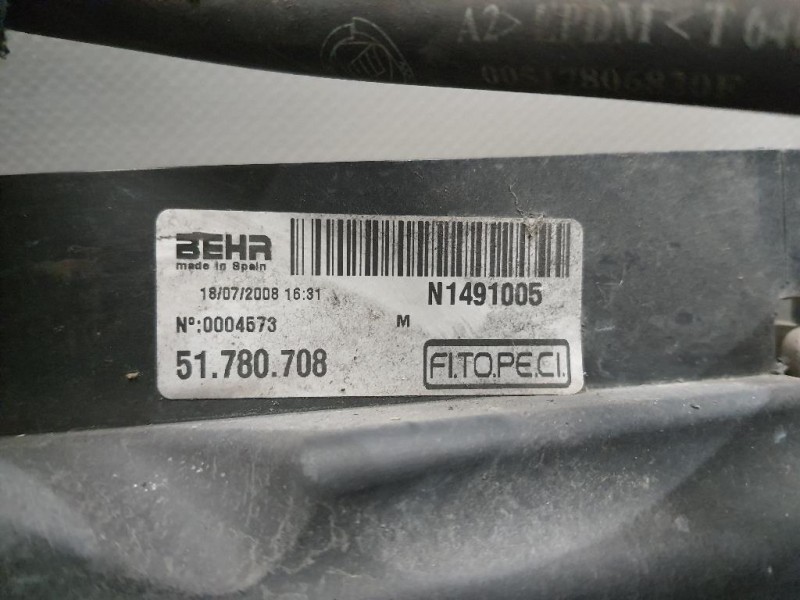 Radiatore Acqua 51790774 Fiat QUBO 2008