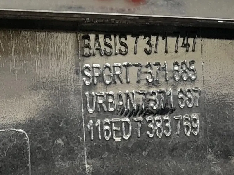 Griglia Radiatore 7371685 Bmw Serie 1 F21 Berlina 2012