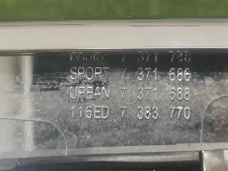 Griglia Radiatore 7371685 Bmw Serie 1 F21 Berlina 2012