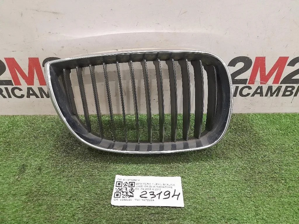 Griglia Radiatore DX 51137128614 Bmw Serie 1 E81 Berlina 2005