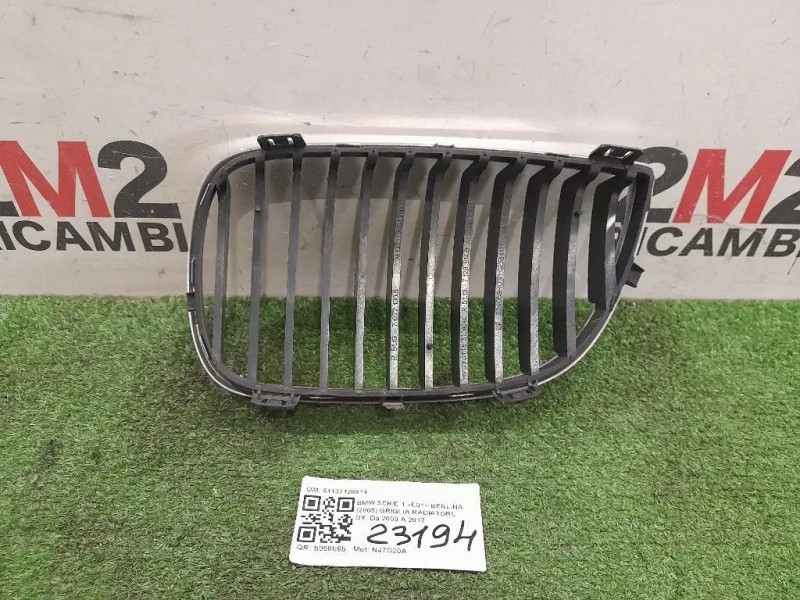 Griglia Radiatore DX 51137128614 Bmw Serie 1 E81 Berlina 2005