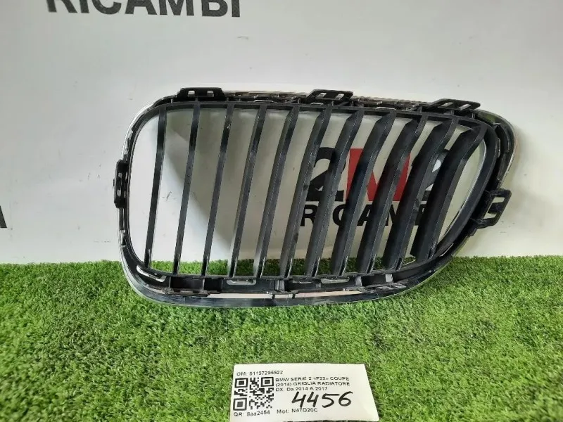 Griglia Radiatore DX 51137295522 Bmw Serie 2 F22 Coupe 2014