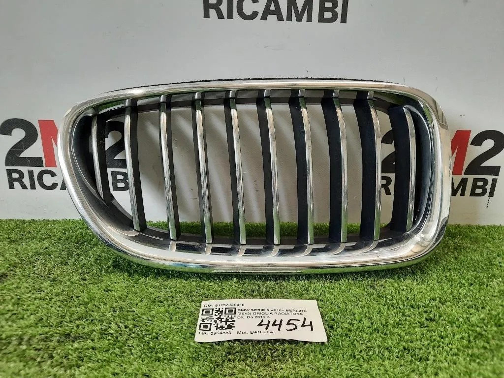 Griglia Radiatore DX 51137336478 Bmw Serie 5 F10 Berlina 2012
