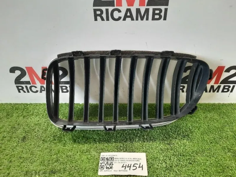 Griglia Radiatore DX 51137336478 Bmw Serie 5 F10 Berlina 2012