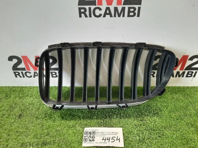 Griglia Radiatore DX 51137336478 Bmw Serie 5 F10 Berlina 2012