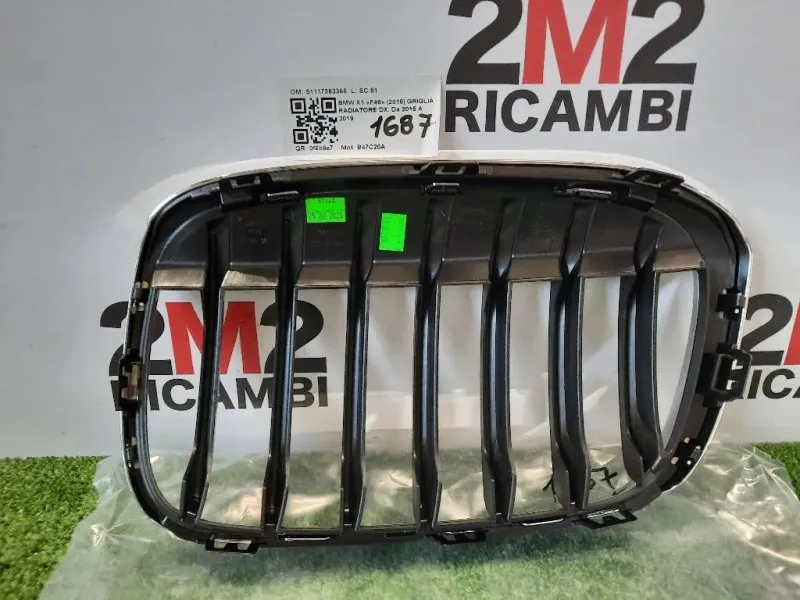 Griglia Radiatore DX 51117383366 Bmw X1 F48 2015