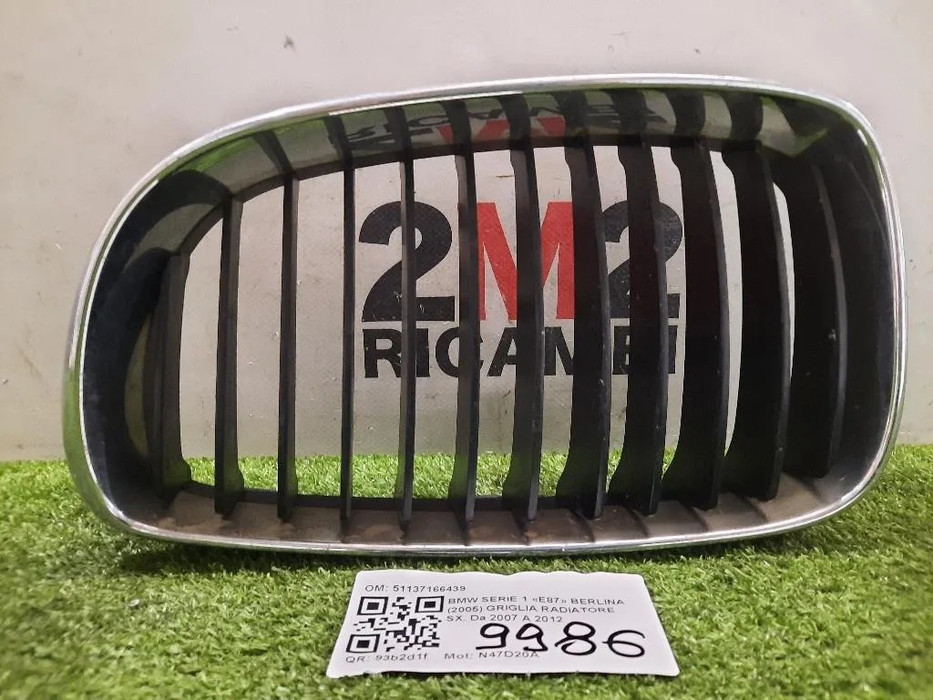 Griglia Radiatore SX 51137166439 Bmw Serie 1 E87 Berlina 2005