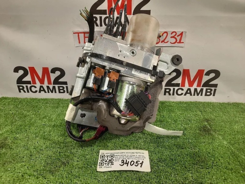 Gruppo Idraulico Apertura Tetto A2078000030POMPA MOTORE TETTO IDRAULICO Mercedes Classe E S212 SW 2009