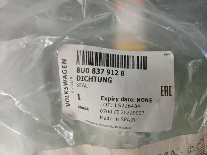 Guarnizione ANT Porta ANT DX 8U0 837 912 B Audi Q3 8UB 2012