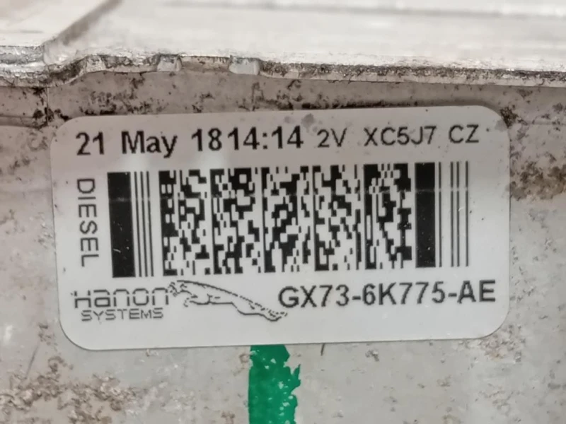 Radiatore Intercooler GX73-6K775-AE Jaguar F-pace 2015