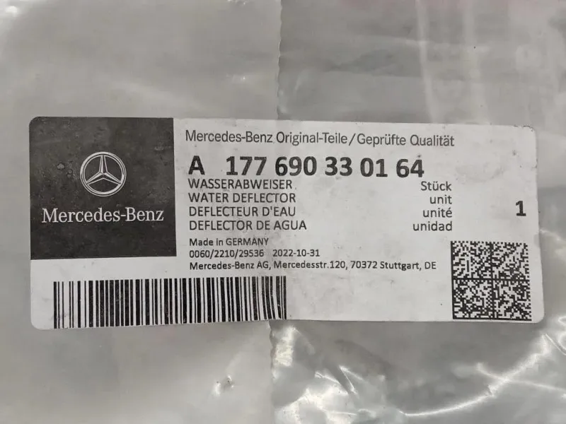 Guarnizione Parabrezza SX A1776903301 Mercedes Classe A W177 2018