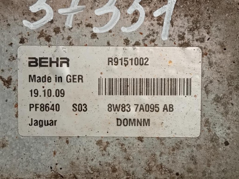 Radiatore OLIO 8W83-7A095-AB Jaguar XF I 2008