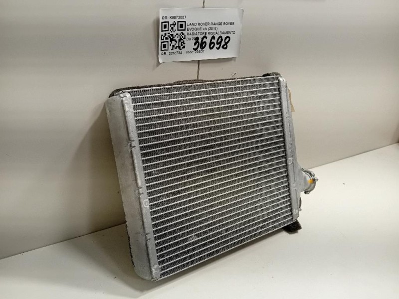 Radiatore Riscaldamento K9873007 Land Rover Range Rover Evoque I 2011