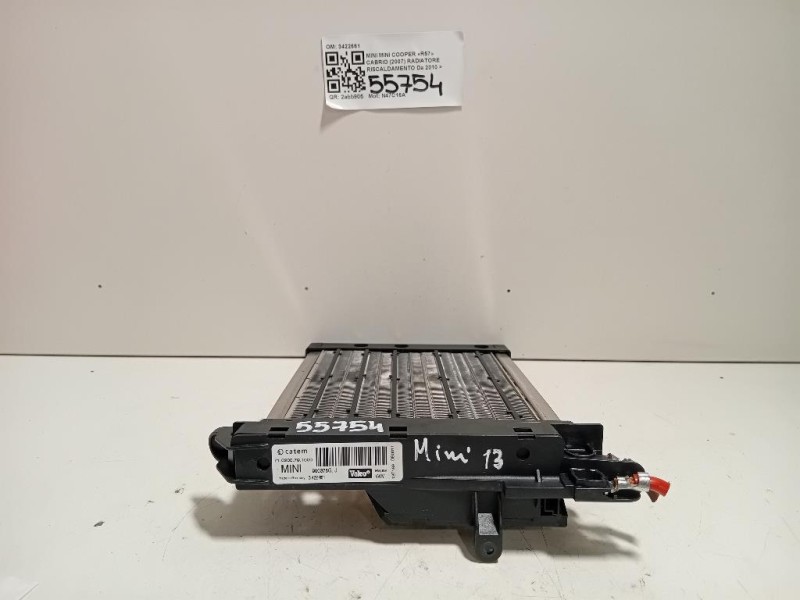 Radiatore Riscaldamento 3422661 Mini MINI Cooper R57 Cabrio 2007