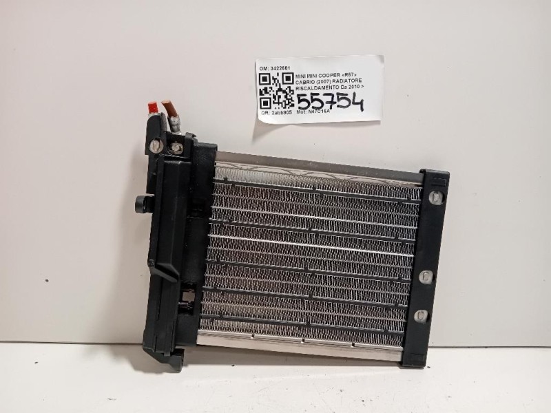Radiatore Riscaldamento 3422661 Mini MINI Cooper R57 Cabrio 2007