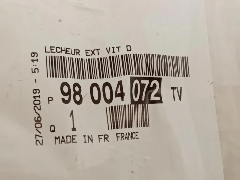 Guarnizione Raschiavetro Porta EST POST DX 96778798TV 98004072TV Peugeot 308 II 2017