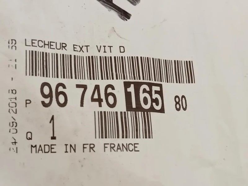 Guarnizione Raschiavetro Porta INT POST DX 9674616580 Peugeot 208 I 2015