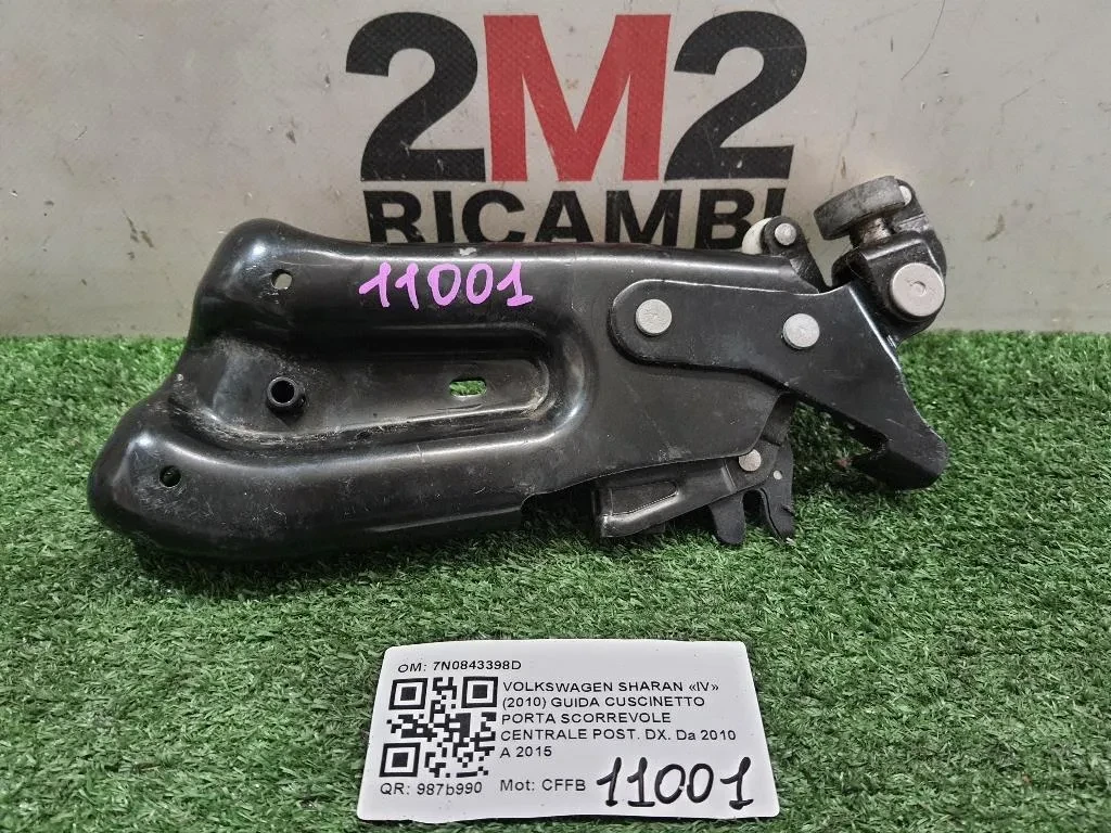 Guida Cuscinetto Porta Scorrevole Centrale POST DX 7N0843398D Volkswagen Sharan IV 2010