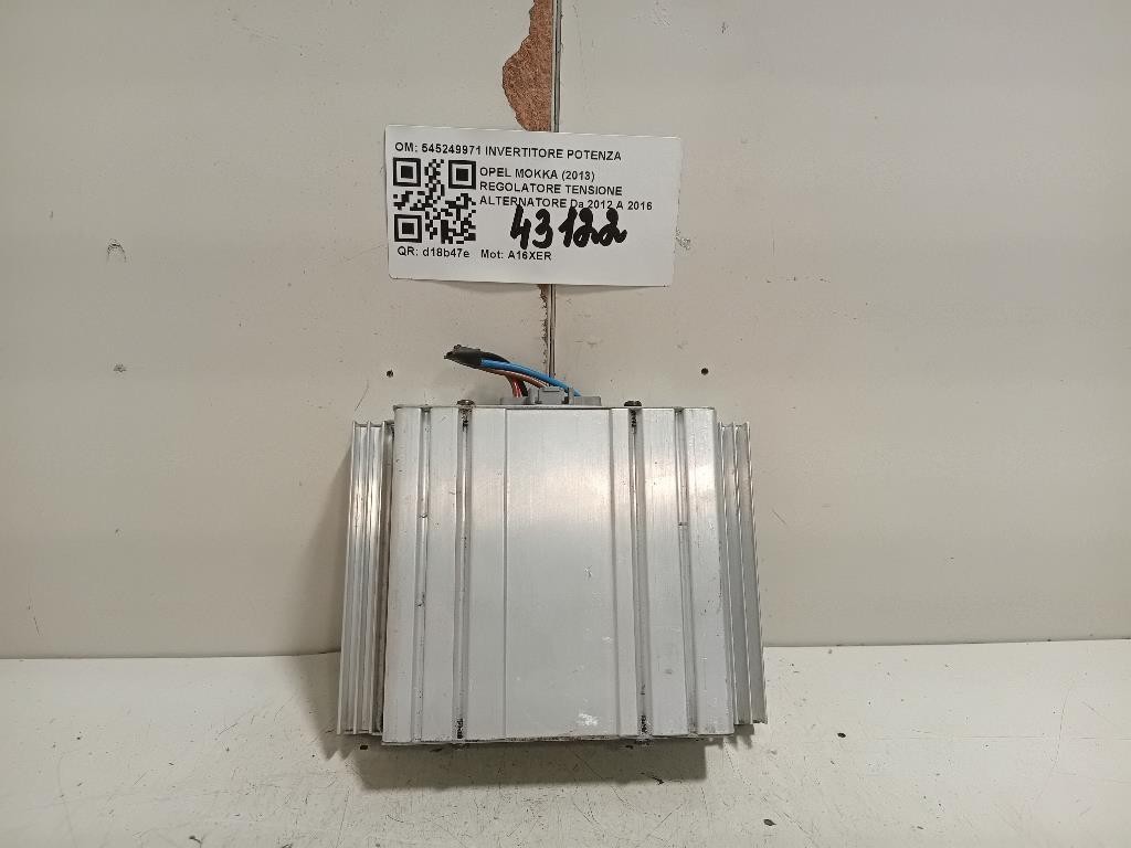 Regolatore Tensione Alternatore 545249971 INVERTITORE POTENZA Opel Mokka 2013