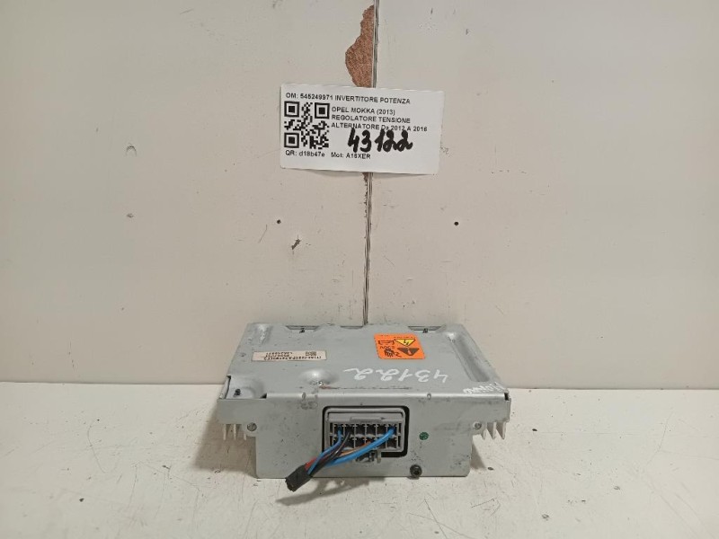 Regolatore Tensione Alternatore 545249971 INVERTITORE POTENZA Opel Mokka 2013