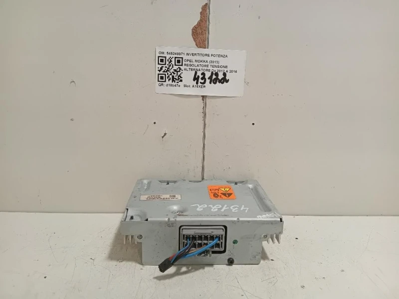 Regolatore Tensione Alternatore 545249971 INVERTITORE POTENZA Opel Mokka 2013