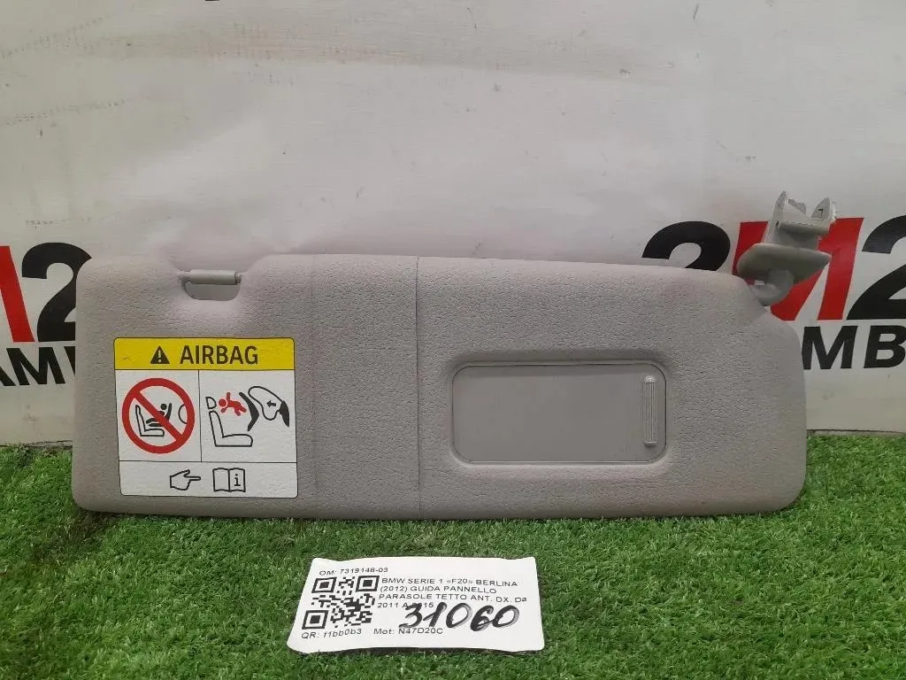 Guida Pannello Parasole Tetto ANT DX 7319148-03 Bmw Serie 1 F20 Berlina 2012