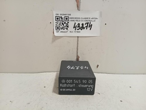RELE DI Controllo 0025451205 Mercedes Classe E W124 1985