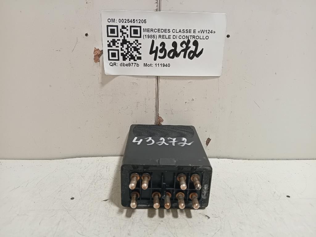 RELE DI Controllo 0025451205 Mercedes Classe E W124 1985