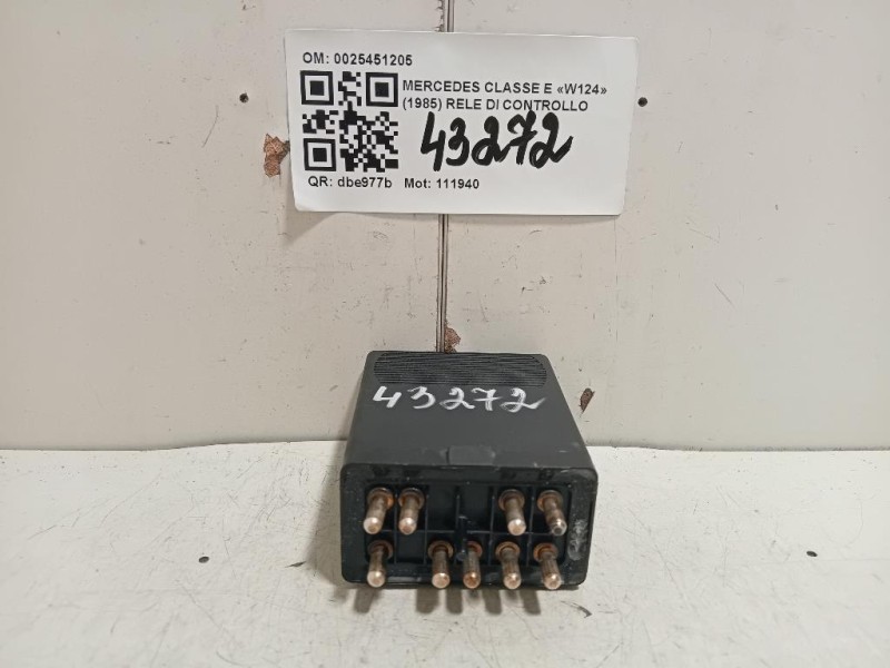 RELE DI Controllo 0025451205 Mercedes Classe E W124 1985