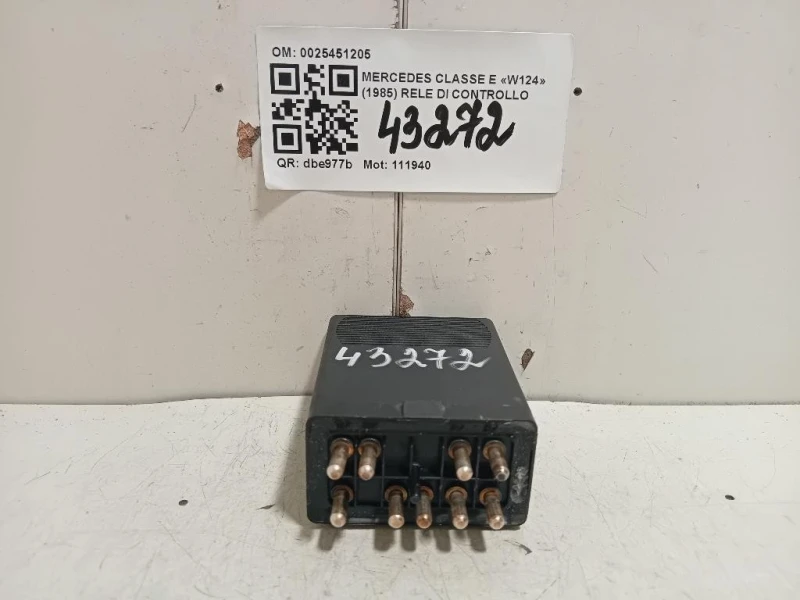 RELE DI Controllo 0025451205 Mercedes Classe E W124 1985