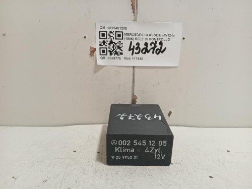 RELE DI Controllo 0025451205 Mercedes Classe E W124 1985