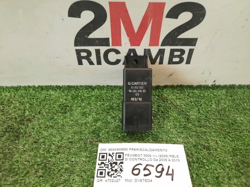 RELE DI Controllo 9640469680 Peugeot 3008 I 2009