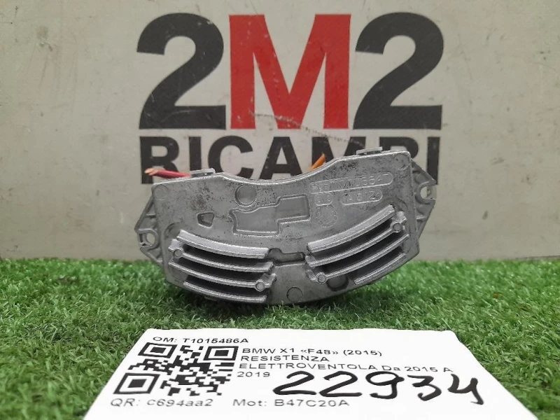 Resistenza Elettroventola T1015486A Bmw X1 F48 2015