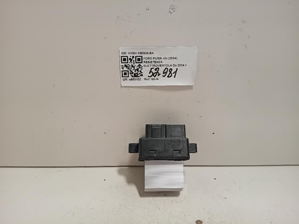 Resistenza Elettroventola H1BH-19E624-BA Ford PUMA II 2024