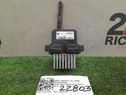 Resistenza Elettroventola 13503201 Opel Insignia A 2009