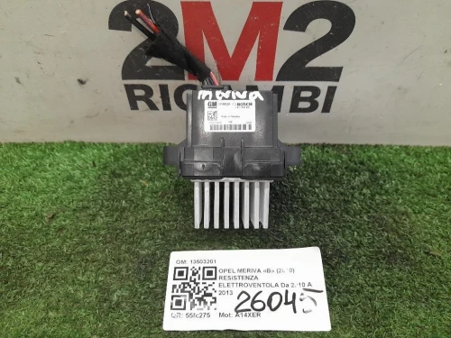 Resistenza Elettroventola 13503201 Opel Meriva B 2010